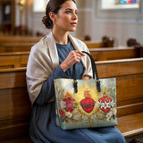 Catholight Trinity of Love Leather Tote Bag