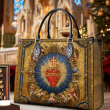 Borsa in pelle Catholight Sacro Cuore dell'Amore Divino