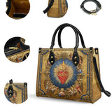 Borsa in pelle Catholight Sacro Cuore dell'Amore Divino