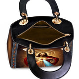 Catholight A Testament of Grace and Compassion Lady Leather Bag