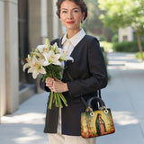 Catholight Roses of Guadalupe Lady Leather Bag