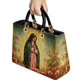 Catholight Roses of Guadalupe Lady Leather Bag