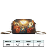 Catholight Coronation Of Mary Leather Crossbody Bag