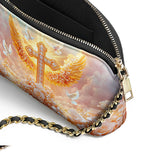 Catholight Dove of Peace Leather Crossbody Bag