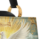 Catholight Grace of the Holy Spirit Personalized Leather Satchel Bag
