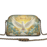 Catholight Grace of the Holy Spirit Personalized Leather Crossbody Bag