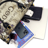 Borsa in pelle Catholight Faithful Blossom