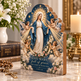 Catholight Wooden Faith Block - Hail Mary Full of Grace