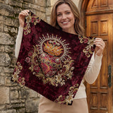 Catholight Sacred Flame Square Scarf