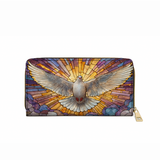 Catholight Holy Dove Radiance - Leather Wallet Purse