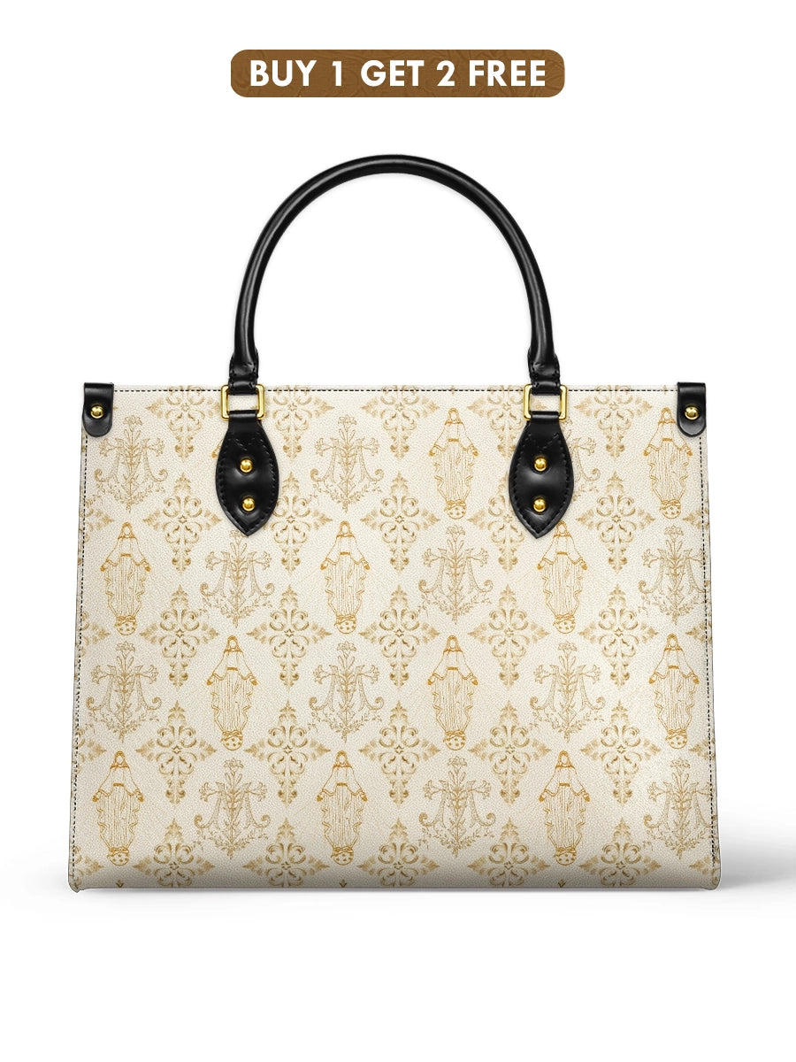 Catholight Borsa in pelle con motivo Ave Maria