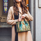 Catholight  Lady Of Lourdes Leather Bag
