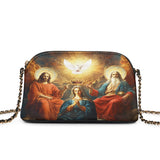 Catholight Coronation Of Mary Leather Crossbody Bag