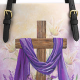 Catholight Faithful Bloom Leather Tote Bag