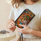 Catholight Holy Family Eternal Light Leather Wallet Purse