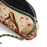 Catholight Little Flower Leather Crossbody Bag