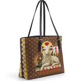 Catholight Agnus Dei Leather Tote Bag