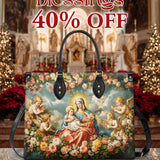 Catholight  Halo Of Roses Leather Bag