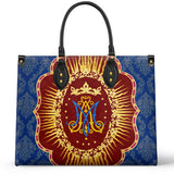 Catholight Marian Crown Emblem Leather Bag