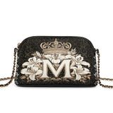 Catholight The Divine Monogram Leather Crossbody Bag