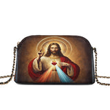 Catholight A Testament of Grace and Compassion Leather Crossbody Bag