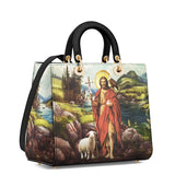 Catholight Saint John The Baptist Shepherd Lady Leather Bag