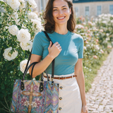 Catholight Floral Cross Radiance Leather Bag