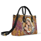 Borsa in pelle Catholight Madonna e Bambino Divino