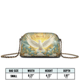 Catholight Grace of the Holy Spirit Personalized Leather Crossbody Bag
