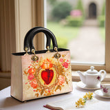 Catholight Sacred Heart of Grace Lady Leather Bag
