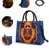 Catholight Marian Crown Emblem Leather Bag