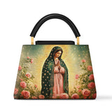 Catholight Roses of Guadalupe Leather Satchel Bag