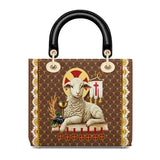 Catholight Agnus Dei Lady Leather Bag