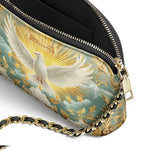 Catholight Grace of the Holy Spirit Personalized Leather Crossbody Bag