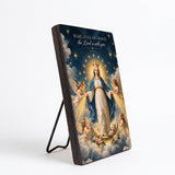 Catholight The Queen of Heaven Devotional Wooden Art Quote