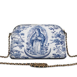 Catholight Sacred Serenity Virgin Mary Leather Crossbody Bag