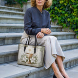 Catholight The Holy Eucharist Leather Tote Bag