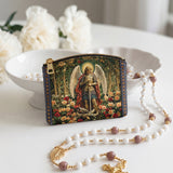 Catholight Archangel's Triumph Leather Rosary Pouch
