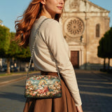 Catholight Halo Of Roses Leather Crossbody Bag