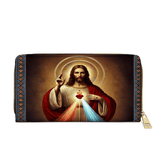 Catholight  A Testament of Grace and Compassion - Leather Wallet Purse