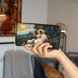 Catholight  The Divine Shepherd's Grace Leather Wallet Purse
