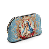 Catholight Our Lady of Grace Leather Crossbody Bag