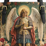 Catholight Archangel's Triumph  Leather Tote Bag