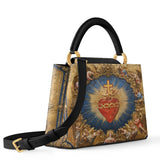 Catholight Sacred Heart of Divine Love Leather Satchel Bag