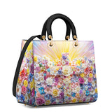 Catholight Floral Resurrection Lady Leather Bag