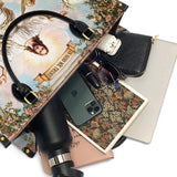 Borsa in pelle Catholight In Dio Ci Fidiamo