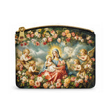 Catholight Halo Of Roses Leather Rosary Pouch