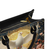 Catholight Dove of Eternal Light Personalized Leather Bag