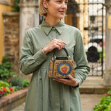 Catholight Sacred Heart of Divine Love Leather Satchel Bag