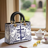 Catholight The Cross Amidst Blooming Faith Lady Leather Bag